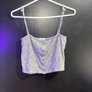 Grey crop top